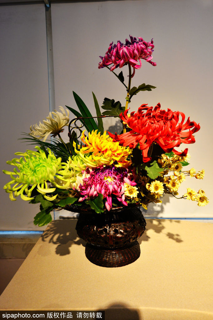 L'art de l'arrangement des fleurs traditionnel